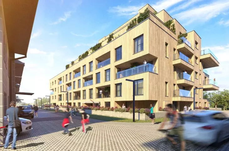 visualization of a block of Wooden House