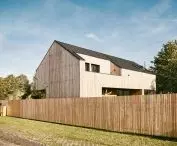 The house in Czeladz from the side of the road