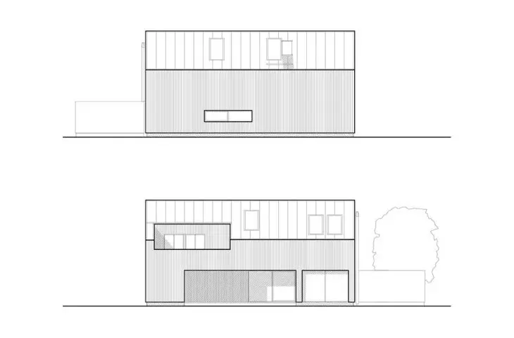 House in Czeladz, elevations
