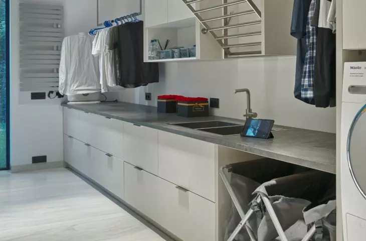 Bright laundry room
