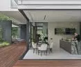 Kitchen open to terrace
