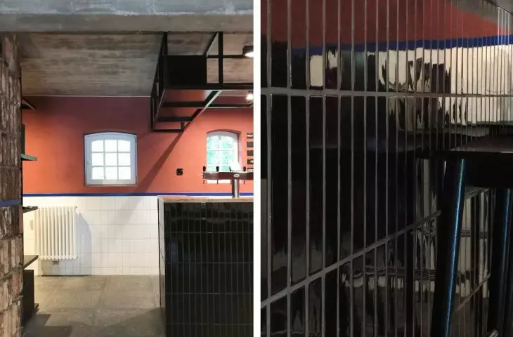 Fragment wnętrza i detale baru piwiarni Ukiel w Olsztynie