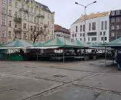 Bernardine Square - view from the side of Dluga Street. 