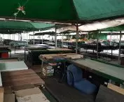 Wildecki Market - stalls cannot be dismantled after trading hours. 