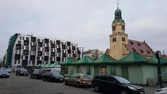 Rynek Wildecki Market - a church and an emerging attractive residential development (proj. Ultra Architects) deserve to be unveiled
