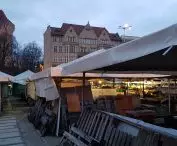 Towering over the run-down stalls of Wielkopolska Square is Przemysl Castle, built eight years ago.
