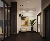Interior of the common area of the apartment building