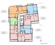 Kashubian Square residence, fourth floor plan