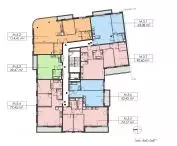 Kaszubski Square residence, fifth floor plan