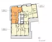 Kashubian Square residence, sixth floor plan