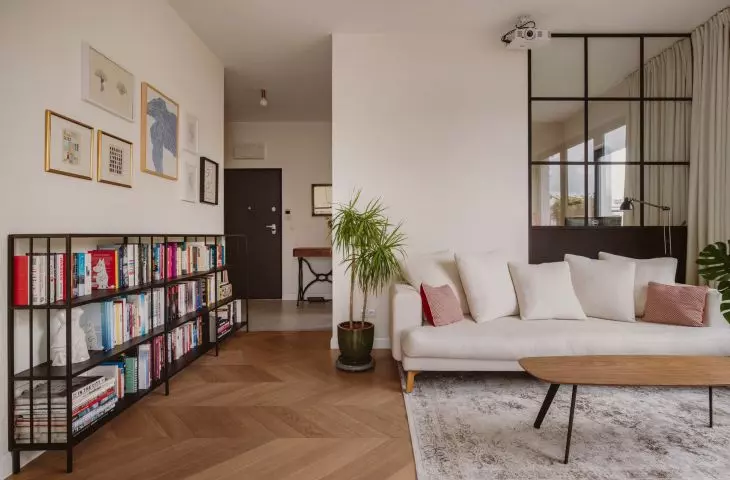 Mieszkanie w Wilanowie, salon