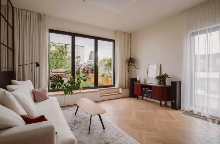 Living room connected to the terrace