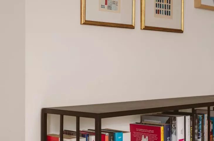 Collection of graphics in the living room