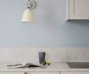 Blue on the wall