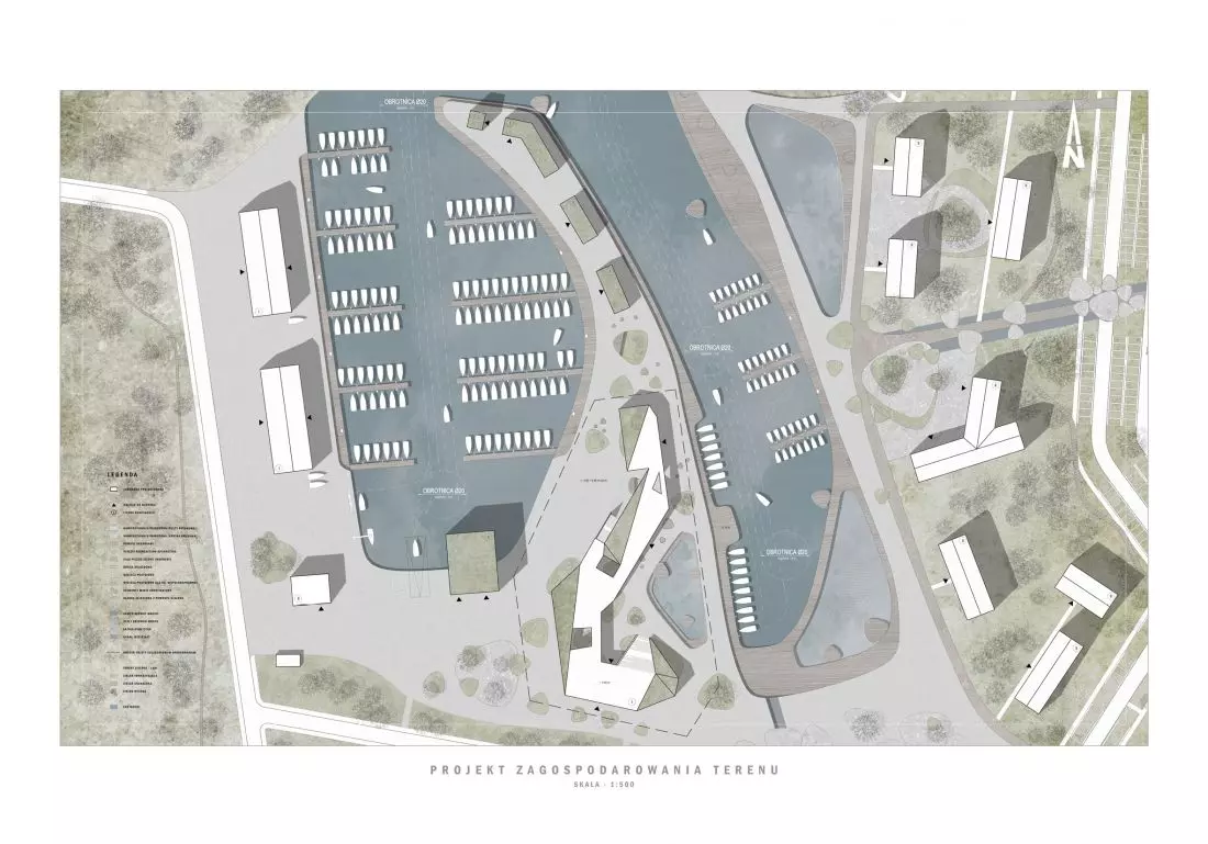 Plan zagospodarowania
terenu mariny
