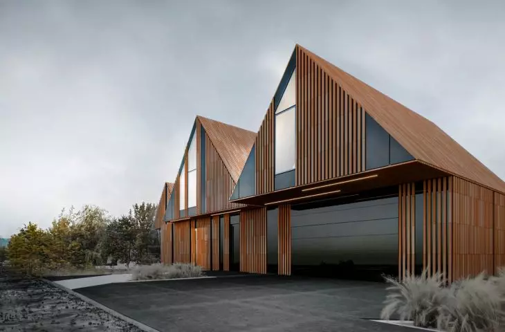 visualization, view of garage