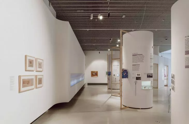 circling the cylinder-shaped structure, we learn about the fate of selected buildings and their inhabitants