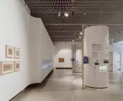 circling the cylinder-shaped structure, we learn about the fate of selected buildings and their inhabitants