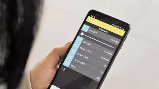Aplikacja smart home app for managing D+H window automation systems