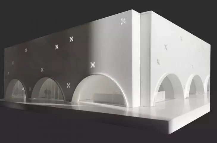 Mock-up of the building 