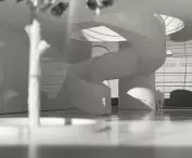 Mock-up, interior and staircase