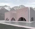 The building is located in the Alps