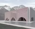 The building is located in the Alps