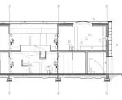 „Sensualna Przestrzeń Architektoniczna”, przekrój A-A