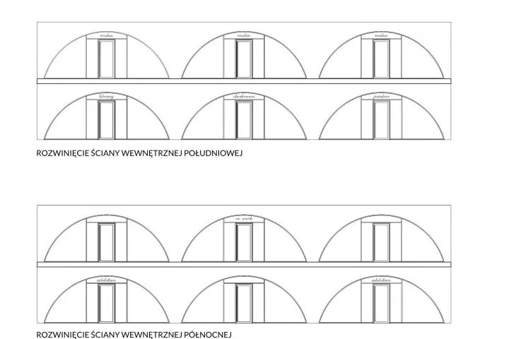 „Sensualna Przestrzeń Architektoniczna”, rozwinięcie ścian