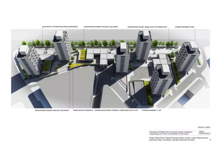  koncepcja architektoniczna, widok z góry