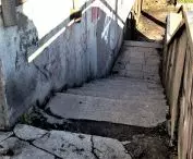 The esplanade is in a poor state of repair