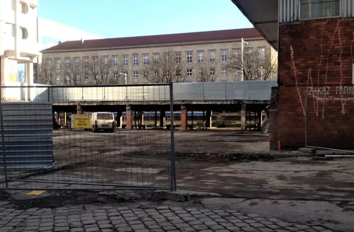 Renovation of the esplanade involves demolition and reconstruction of the structure