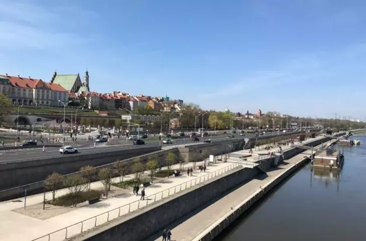 Vistula Boulevards in Warsaw