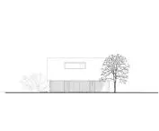 Single-family house, south elevation