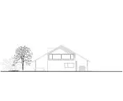 Single-family house, east elevation