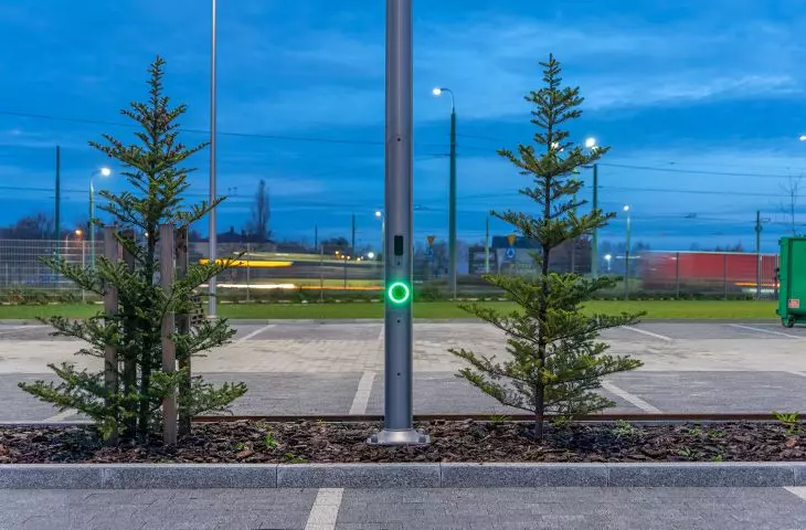 integrated vehicle charging stations