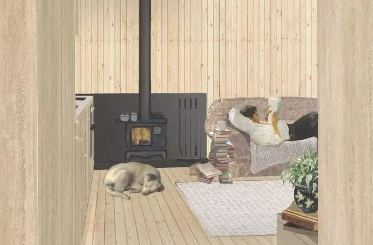 Living area of the house in Paplin