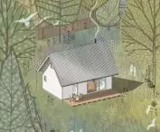 The house in Paplin is 35 square meters
