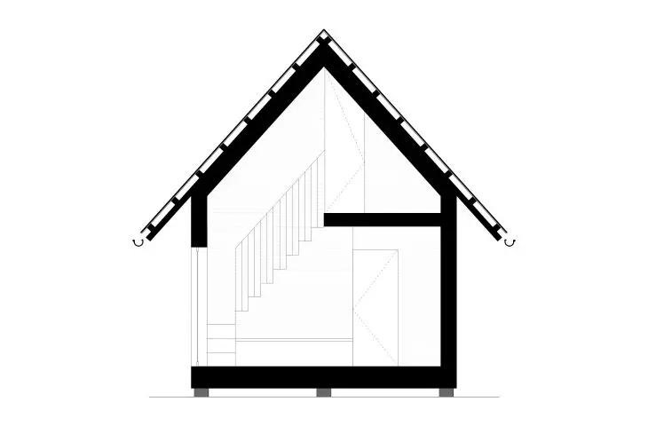 House in Paplin, cross-section