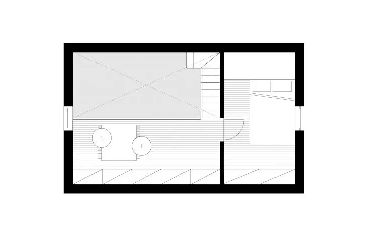 House in Paplin, mezzanine