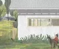 Elewacja domu nawiązuje do okolicznej architektury