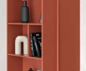 The refrigerator cabinet is also a shelf