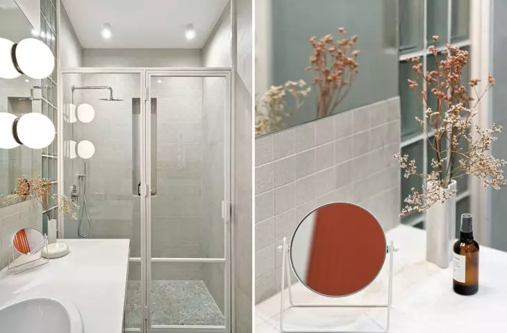 Interior of a bathroom in a Gdansk apartment