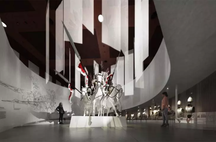Competition exhibition design at the Polish Army Museum, 2nd prize
