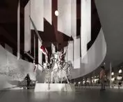 Competition exhibition design at the Polish Army Museum, 2nd prize