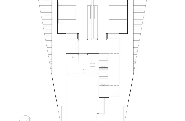 First floor plan of one of the houses