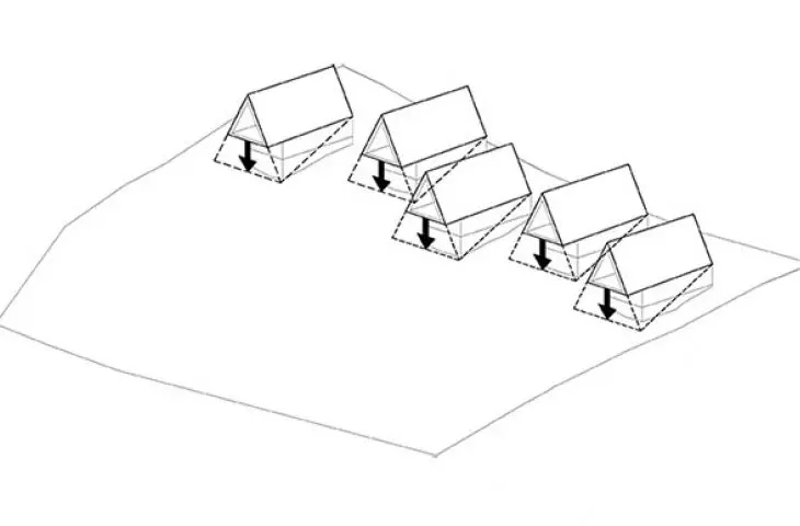 Podhale houses, design scheme