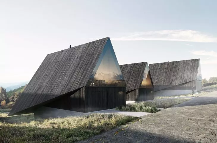Highland homes with large glazing