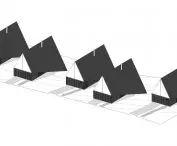 Podhale houses, axonometry
