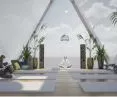Inside the meditation space